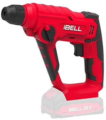 IBELL One Power Series Cordless Rotary Hammer Drill CH20-10 20V 900RPM, 0.375 inches (Battery & Charger not Included), 900 Watts - Red