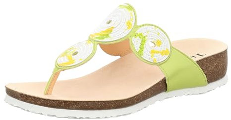Think! Damen Julia Nachhaltige Zehentrenner, Limone Kombi 6000, 37 EU