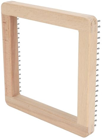 Trä Stickning Vävstol, Handögonkoordination Handgjorda Professionella Stickbrädor för Sjal för Halsduk Vuxna (20 * 20 cm)