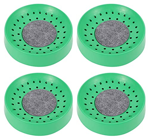 SHINEOFI Pigeon Nest Equipment 4-Pack Plastic Breeding Bowls with Non-Slip Mats for Pigeon Coop Bird Breeding House Suitable for Small Birds and Quails 8.86X8.86X1.97 Inches