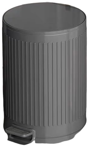 Stainless Steel 10L Pedal Bin with Lid - Removable Inner Bucket for Rubbish & Waste - Perfect for Bathroom Bedroom & Toilet - Sleek Grey Design