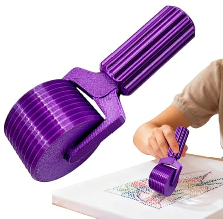 Generisch 3D Printed Diamond Art Painting Roller, Diamant-Kunstroller, Andruckroller Zubehör Diamond Art Roller Presswerkzeug, Diamantmalerei Rollwerkzeug, Handhabung für Bastelzubehör