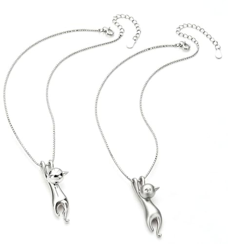 2 Kat-Tema Halsband, Tredimensionella Roliga Hängslen, Små Och Lätta, Utan Att Trycka På Nacken, Trendiga Saker, Fest-Passande Nackaccessoarer.