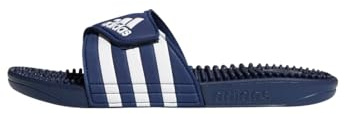 adidas Mixte Adissage Slides, Dark Blue / Cloud White / Dark Blue, 48.5 EU