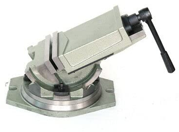 Étau de précision 100 mm - Pivotant à 360° - Inclinable - Pour perceuse, fraiseuse, perceuse d'établi, machines-outils, avec structure basculante