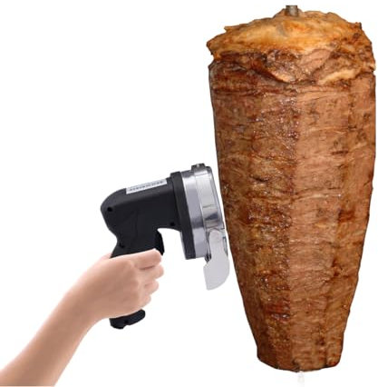 80 W/220 V électrique - Couteau de gyroscope - Coupe-kebab - Coupe-kebab - Lame ronde amovible
