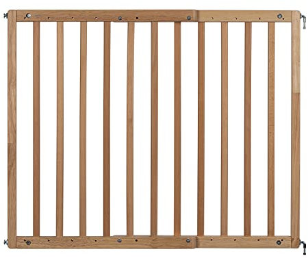 reer Türgitter und Treppenschutzgitter, Baukasten zum Zusammenbauen, zum Schrauben, ausziehbar 63-103,5 cm, Natur