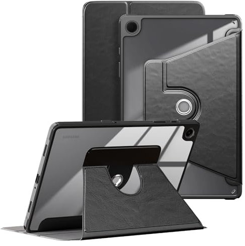 TOPCASE 360° Rotating Case Compatible with Samsung Galaxy Tab A9 plus 11-inch SM-X210/X216/X218 Tablet Smart Cover with Auto Sleep/Wake Function,Black