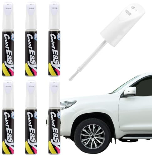 Hyran Reparador Arañazos Coche, 6 Pcs Reparador Pintura Coche, Car Scratch Remover, Quita Arañazos Coche, Limpiar y Proteger la Pintura del Automóvil (blanco)