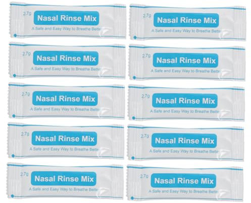 Baluue 40piezas Sal Para Enjuague Nasal Sin Mezcla Instantánea De Limpieza y Cuidado Nasal Caja Práctica Para Uso Profesional y Personal