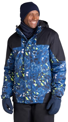 Mountain Warehouse Wattiertes Ski- und Hosen-Set für Herren - wasserabweisend, atmungsaktiv, thermisch getestet -30 °C, Schneerock - ideal für Wintersport, Sport Dunkel Blau Small