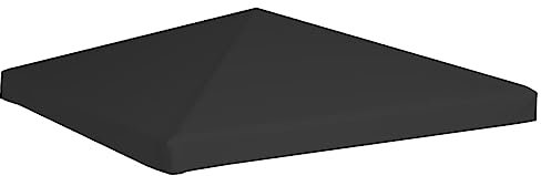 Pavillon-Abdeckung 270 g/m² 3x3 m schwarz