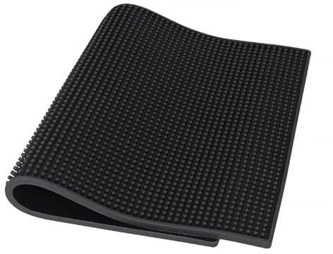 Happyyami Tappetino Antiscivolo per Strumenti per Chioma in PU, 45X30 CM, Sottopad per Forbici e Taglierini, Adatto per Barbiere o Casa