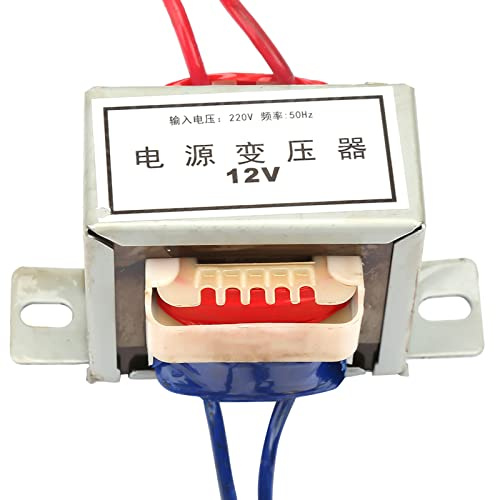 Fafeicy Tensione di Uscita CA 12 V 24 V Ingresso 10 W 220 50 Hz Trasformatore di Alimentazione con Nucleo in Nylon Ignifugo, Filo di Rame Completo, Resistente Alle Alte Temperature, Vernice Isolante