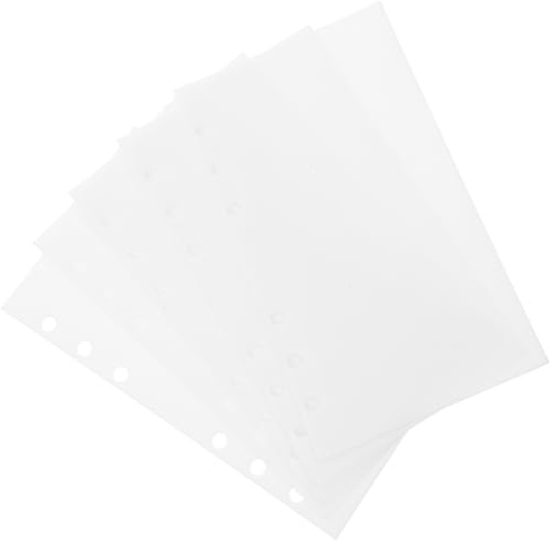 TOVINANNA Lot de 5 Pochettes A6 pour Classeur à Budget, Inserts Portables en Pp Transparent, Poche à Liquide pour Organisation Quotidienne du Budget, Accessoires de Reliure Pratiques