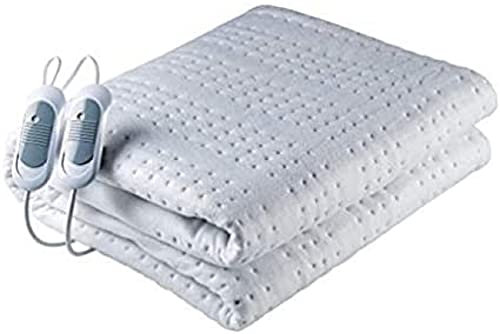 Solac CT8624 Norway + Wärmeunterlage, 4-lagig, Dichte 400 g/m2, Bettdecke mit 3 Temperaturen und abnehmbarem Anschluss, geringer Stromverbrauch, Maße: 150 x 140 cm, weiß