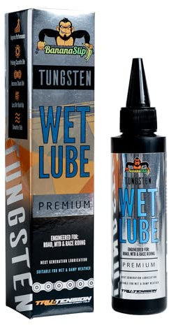 Tru-Tension | BananaSlip Tungsten Wet Lube | Road, Mountain & Race Bike Lubricant | Bicycle Tools & Accessories | 50ml