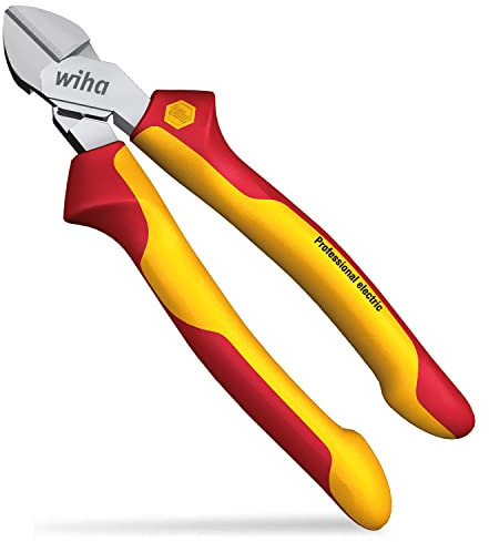 Wiha Seitenschneider Professional electric mit DynamicJoint® 160 mm I vde Kabelschneider I Universalschneider für Elektriker (43458)