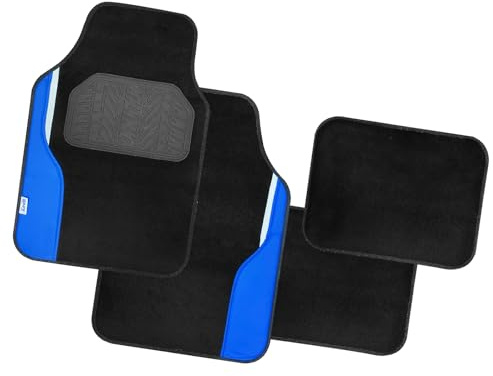 Juego de 4 Alfombras para Coche (Azul)