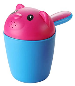 Baby Haarwaschbecher Baby Shampoo Spülbecher Wasserfall Spüler Badebecher Baby Haarwaschhilfe Bad Duschbecher Duschshampoo Tasse Shampoo Rinser Krug Für Kinder, Schutz Auge Für Kinder (Blau)