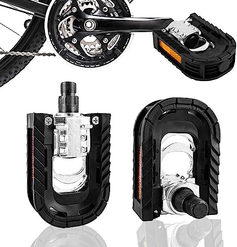 RICKMASK 2PCS Fahrradpedale Fahrrad Klapppedale Pedale Fahrrad Kunststoff Fahrräder Pedale,klapppedale Fahrrad ebike für Pedelec MTB Klapprad