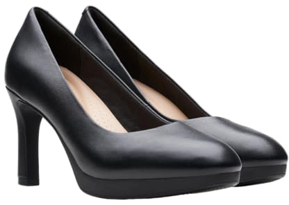 Clarks Ambyr2 Braley, Scarpe décolleté Donna, Black Leather, 35.5 EU