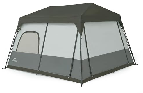 Naturehike Tente de camping pour 6 à 8 personnes, facile à installer instantanément, grande tente de camping familiale pour 6 personnes, 8 personnes