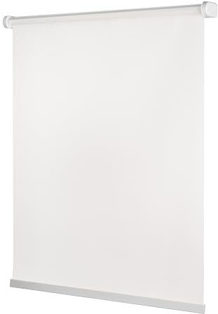 Ventanara® Rollo ohne Bohren schnurlos Springrollo inklusive Klemmträgern (Weiss (tageslicht), 80 x 150 cm)