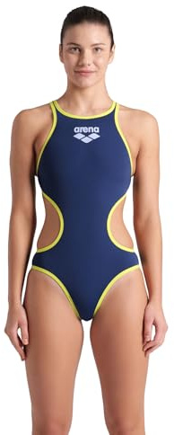 Arena One Big Logo - Traje de baño para Mujer con una Espalda y una Sola Pieza, Traje de Entrenamiento MaxLife