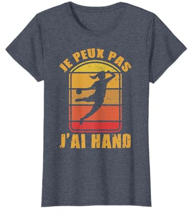 Vivre Handball Cadeau Du Hand T-Shirt Femme Noir X-Small Sport Humour Hand Citation handball Humour Handballeuse T-Shirt