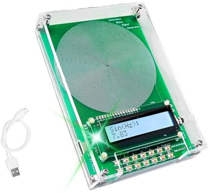 Buqpow Generatore di frequenza personalizzato V2, generatore di risonanza SchumannWave 7.83Hz, 0.01Hz-200000Hz Risonanza sinusoidale regolabile C