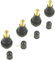 4x Gummiventile TR412 – Snap-In Reifenventile 35mm – Schwarz – 11,3mm Ventilloch – bis 4,5 Bar – inkl. Deckel