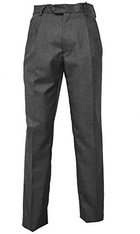 Mac Lain Pantalone Classico Lana Due Pinces Vigogna Made In Italy Tasca America 46 a 62 taglia 48 colore grigio medio