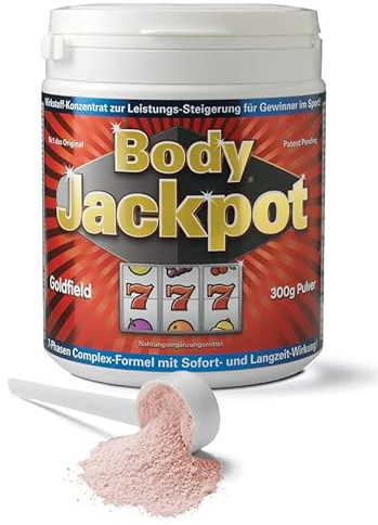 NEU! Goldfield - Body Jackpot | Pre Workout Booster mit einzigartiger Formel | Fitness Booster für maximale Leistung, Energie, Muskelpump und Fokus | Mit Mineralstoffen, Spurenelementen und Vitaminen