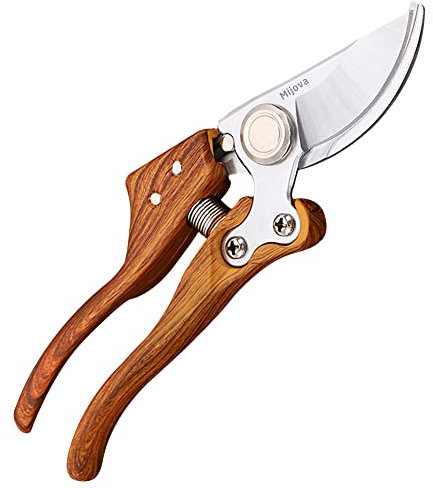 Sécateur pour jardinage robuste avec lames en acier inoxydable antirouille, meilleur sécateur à main, outils de jardinage ergonomiques (MJ005)