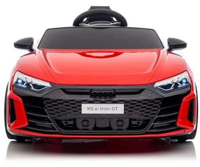 BabyCar Audi RS E-tron GT | Macchina Elettrica per Bambini 12V con 2 Motori 25W | Auto Elettrica Per Bambini Telecomandata, Porte Apribili, MP3/USB | Licenza Ufficiale | Rosso