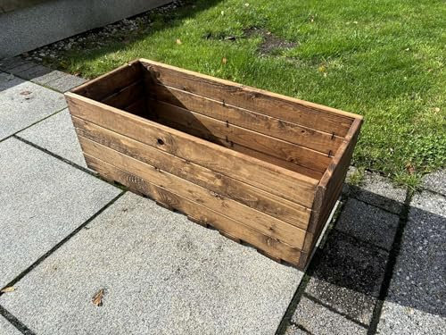 Charles Taylor Large Jumbo Open Wooden Garden Veg Trough Planter