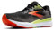 Brooks Herren Ghost 16 GTX Sneaker, Black Mandarin Red Green, 42 EU