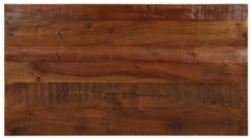 vidaXL Tischplatte, Holzplatte Rechteckig, Massivholzplatte für Tisch Esstisch Couchtisch, Ersatztischplatte, 110x70x2,5cm Altholz Massiv