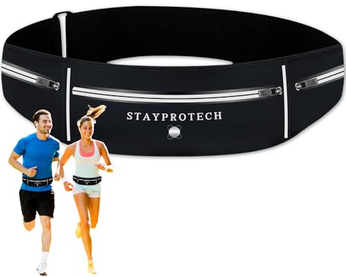 STAYPROTECH Running Belt, Slim Phone Holder for Running Belt Men & Women.