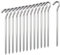 Zeltheringe 14 Stück, 18cm Metall Zelthaken Stahl Heringe Erdnägel für Zelt, Aluminium Zeltheringe für Harte Böden, Garten Stakes Nägel Ideal für Camping Markise Netting Plane