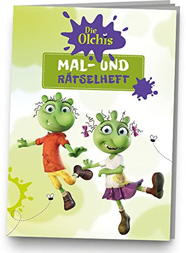 Mal- und Rätselheft * DIE OLCHIS * mit 12 Seiten in DIN A6 | perfekt als Mitgebsel oder Geschenk | Malbuch Olchi Malen Malblock Kinder