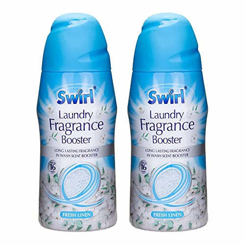 (Set of 2) - IN Wash Laundry Scent Booster Beads Fresh Linen Fragrance Crystal Laundry Freshner Beads Fragrance beads Lasts For Approx 16 Washes 350g