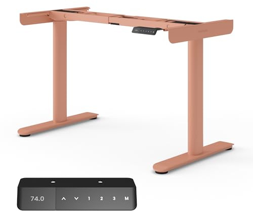 Ergotopia Desktopia One – Höhenverstellbarer Schreibtisch Gestell, Elektrisch höhenverstellbares Tischgestell, TÜV-geprüft, Schreibtisch höhenverstellbar mit Doppelmotor-System, 7 Jahre Garantie