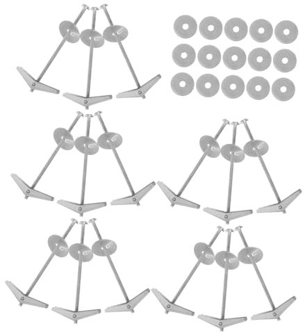 CHILDWEET Sets of Iron Airplane Orchid Clips Toggle Bolt for Drywall Wall Anchors Hardware Nuts Wing Nuts for Hurricane Shutters