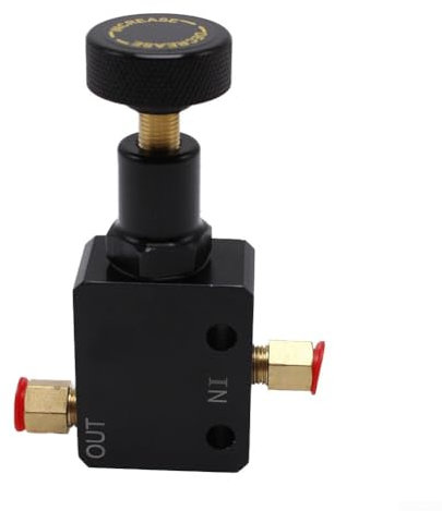 Car Brake Proportioning Valve, Adjustable Brake Shut Off Valve Pressure Regulator 150PSI‑1200PSI 1/8NPT Connector