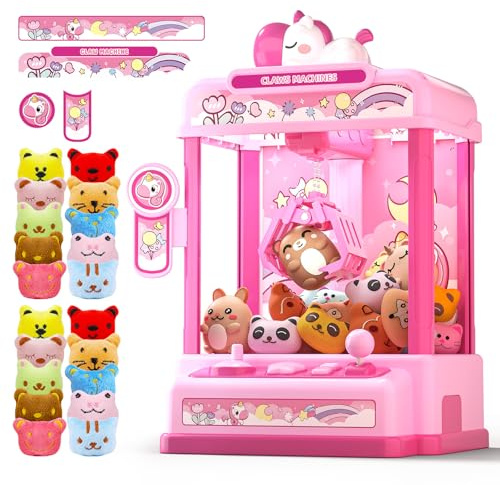 Skirfy Machine de préhension pour enfants à partir de 6 ans - Mini attrape-bonbons - Jeu de préhension automatique - Jouet d'arcade pour l'intérieur pour les fêtes à la maison et les anniversaires