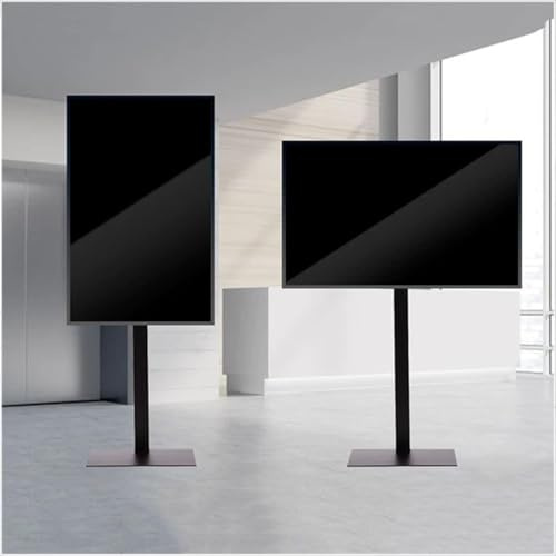 Soporte universal de suelo para televisores LCD de 32 a 70 pulgadas, giratorio y altura ajustable, rotación horizontal y vertical de 0 a 90°, soporta 65 kg máx. VESA 600 x 400 mm