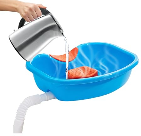 Schampo Bowl, Portable Shampoo Bowl Hårtvättstation med nackstöd