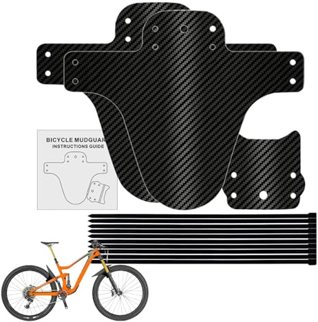 Djowyh Garde-Boue pour Bicyclette - Protection Contre La Boue en Fibre De Carbone Renforcée,Garde-Boue et arrière pour bicyclettes | pour la Route, Le Gravier, Les Sentiers, l'Extérieur, l'Urbain et
